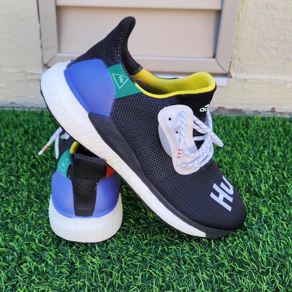 Adidas Kids Black and Blue Sneakers